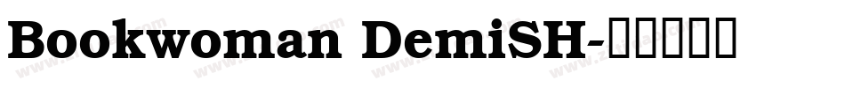 Bookwoman DemiSH字体转换